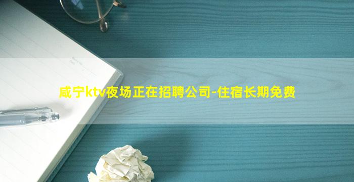 咸宁ktv夜场正在招聘公司-住宿长期免费